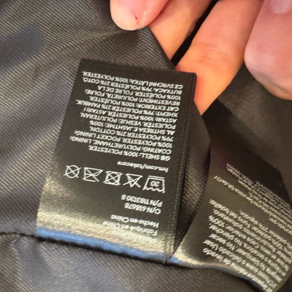 H&M Black Faux Croc Embossed Leather Jacket - Picture 9 of 9